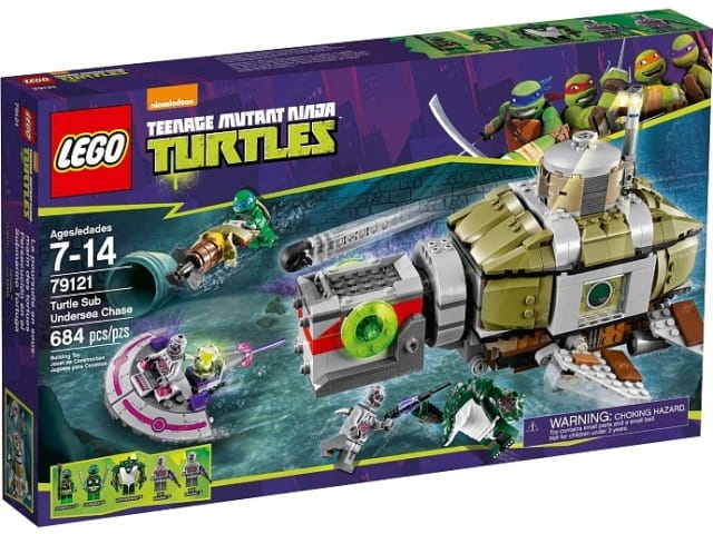 LEGO TURTLES 79121 Pościg łodzią podwodną żółwi