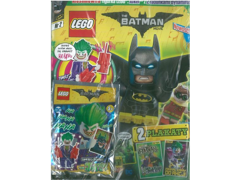 LEGO Batman Movie 416193 magazyn nr 2/2017 + Joker z 2 ładunkami dynamitu!