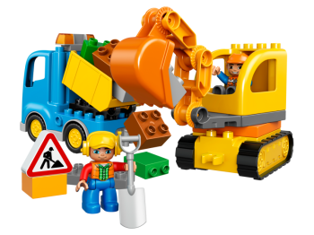 LEGO DUPLO 10812 Ciężarówka i koparka gąsienicowa