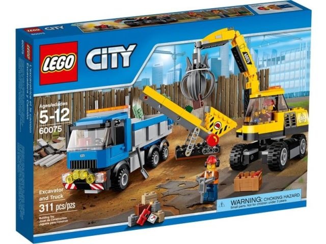 LEGO City 60075 Koparka i ciężarówka