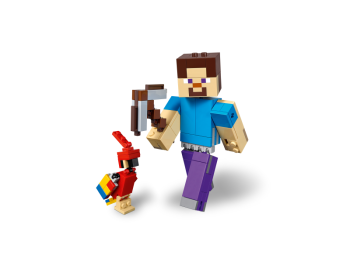  LEGO Minecraft 21148 BigFig - Steve z papugą