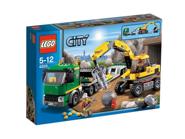 LEGO City 4203 Koparka z transporterem