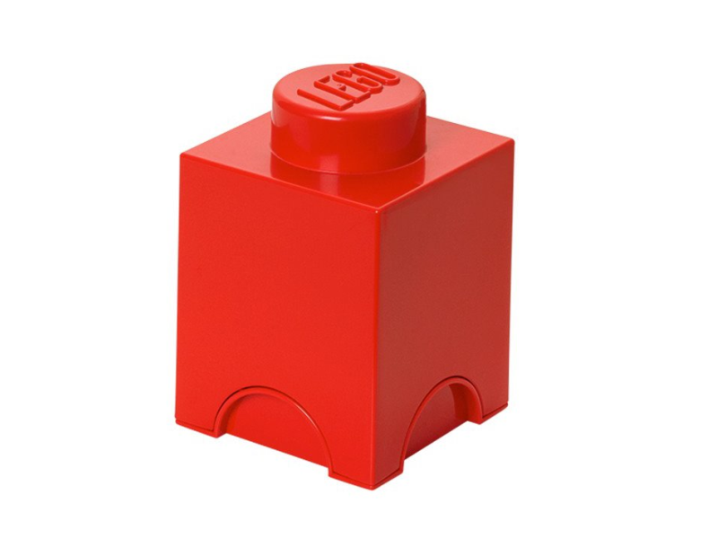 LEGO 40011730 Pojemnik na klocki 1x1 czerwony 