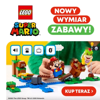 Mario jakiego znacie i kochacie w końcu zawitał do naszego świata i jest niesamowity. Poznajcie świat LEGO Super Mario!